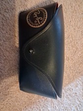 Ray Ban Sunglasses Glasses Snap Case ONLY Authentic Luxottica Pebbled Black