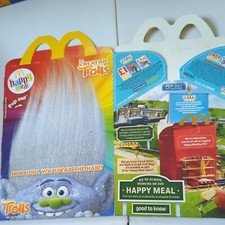 Trolls Movie 2016. McDonald's Happy Meal Box Only. Used in great cond see photos