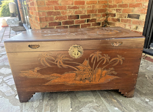 Chinese large blanket box - blanket,