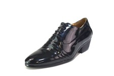 Mens Lace Up Shine Shoes Cuban