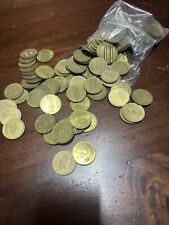 Brass 20p tokens 100 x Mixed Tokens Fruit Machine Bell Fruit Jpm Etc £20 Bag