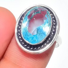 Aqua Aquamarine Gemstone 925
