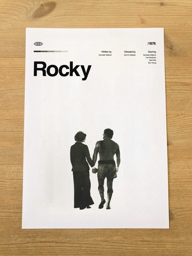 Rocky poster retro art - rocky,