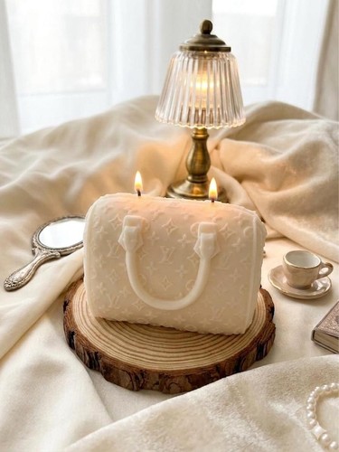 Luxury handbag candle with box - handbag,