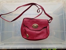 Tula Red Small Handbag  With Long Shoulder Strap. Good Condition. Pre Owned.