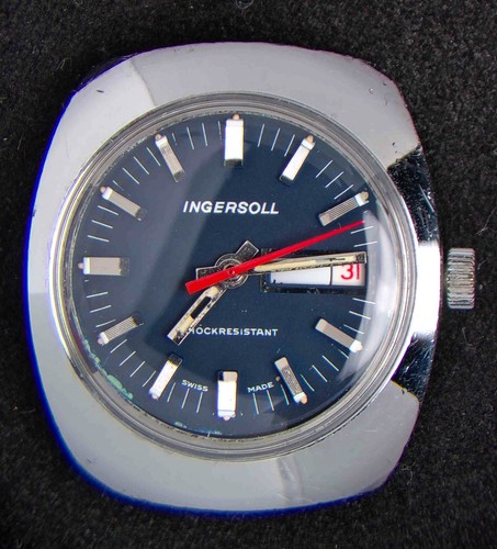 Ingersoll blue dial - dial, men's