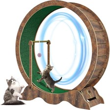 Wooden Cat Exercise Wheel