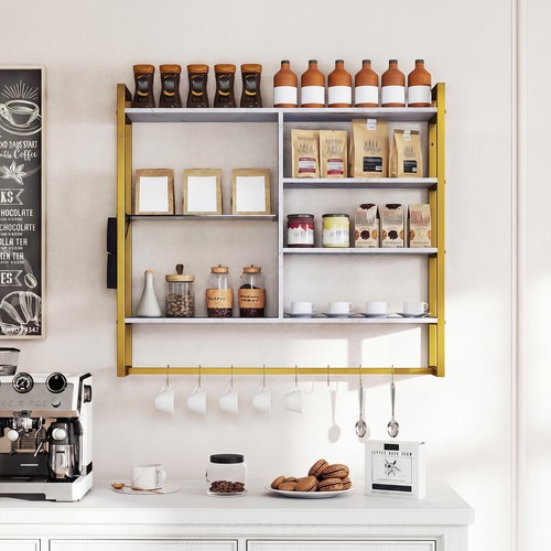 Tier wall mounted shelves - 6-tier,