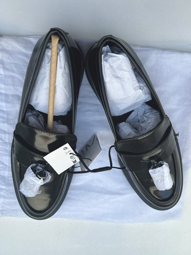 Black zara tassel loafers - zara,