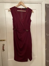 Womens Ladies Lipsy London Michelle Keegan Size 10 Burgundy 