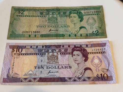 Fiji old banknotes 10 - 2,
