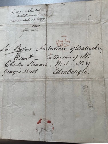 Fine 1801 entire from - , dunbar