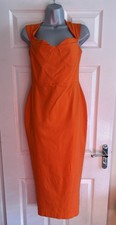 Vesper Orange Size 12 Bodycon
