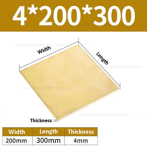 Brass sheet various - , sizes