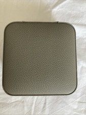 Lovely Vlando Jewellery Travel Case In Grey Vegan Leather