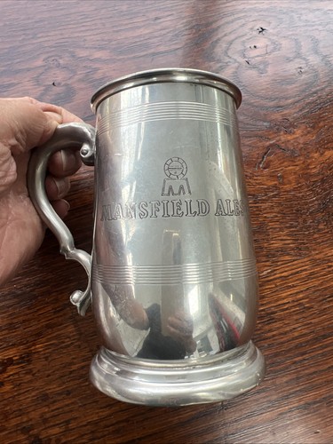 Mansfield ales pewter tanker - pewter,