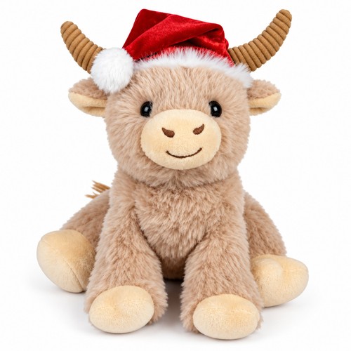 Christmas highland cow plush - highland,