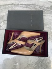 Pura Lopez High Heels Tan | UK Size 6 EU Size 39 | Used | Baby Calf 12 Tan