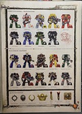 Warhammer 40K Chapters Adeptus Astartes Horus Heresy Art Picture Poster