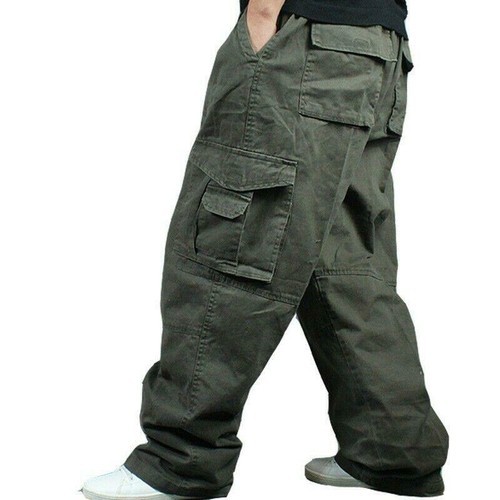 Men loose baggy trousers - baggy,