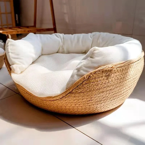 New rattan pet bed cat - new, dog