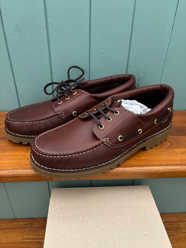 Loake tan leather deck shoes - tan,