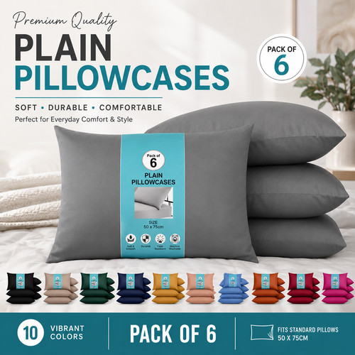 Pack pillow cases soft - 6,