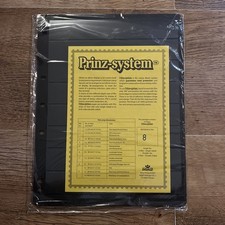 Prinz Black Single Sided 8 Strip Pages x 10 