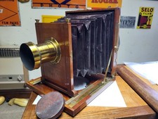 Perken, Son & Rayment "Optimus" 9x7 Inch Field Camera c.1890 Converted to 7x5"