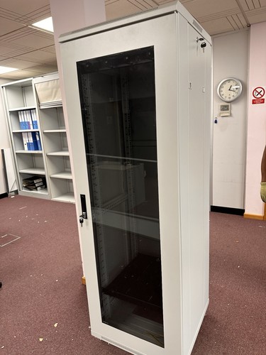 Sturdy white metal server - metal, rack