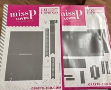 Miss P Loves Book Spine and Fiver Page Die Sets- Please Read Description