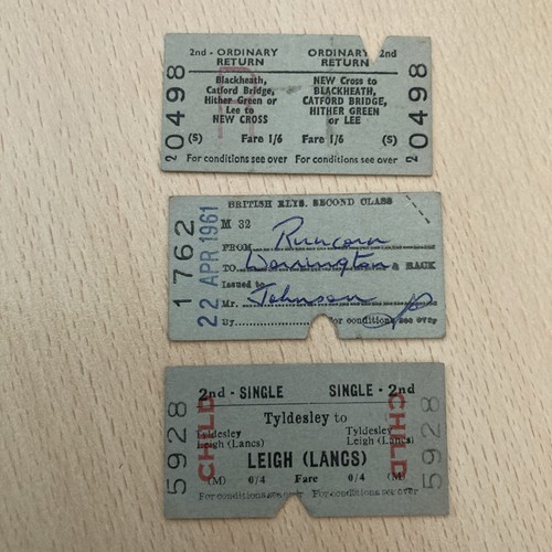 Railway ticket 3 x - ticket,, 3.