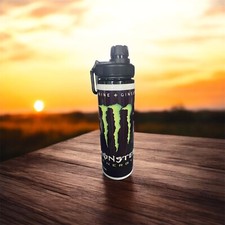 Personalised Monster Energy 850ml Reusable drink Bottle With Gift Box