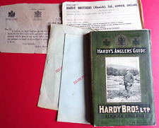 A VERY GOOD VINTAGE HARDY ANGLERS GUIDE FISHING CATALOGUE FOR 1924 + PAPERWORK