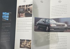 1996/97 Lexus LS400 GS300 Original UK Sales Range Brochure (slim/double sided)