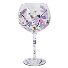 Floral Gin Glass Stem Lynsey