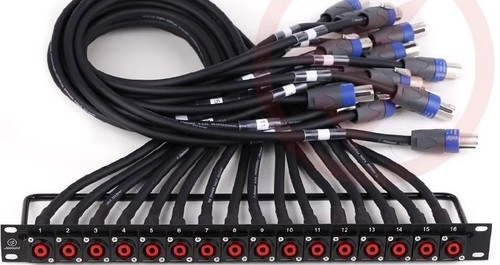 Way speakon panel wired - 16,