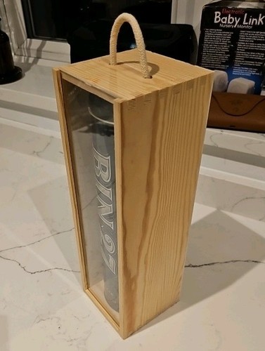 Wooden wine bottle window gift - wine,
