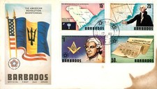 MASONIC STAMP - BARBADOS THE