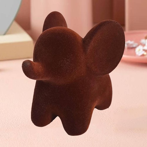 Resin flocking elephant - elephant, statue