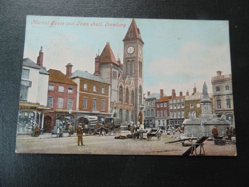 Newbury market place and town - market,