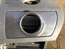 Vauxhall Astra H MK5 VXR Single Air Vent Gauge Pod adapter Carbon Fibre ABS