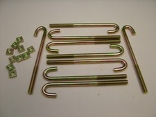 Roofing hook bolts - j, with