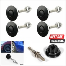 4x Car Quick Release Bumper Latch Push Button Bonnet Hood Pin Lock Clip Kit NEW