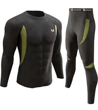Mens Thermal Underwear Ski Base Layers Thermal Top & Leggings Quick Dry L011