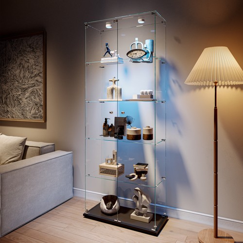 Glass display cabinet with - cabinet,