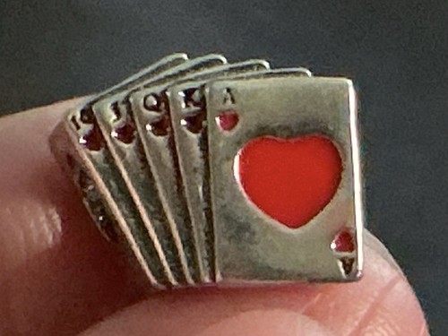 Pandora playing cards charm - playing,