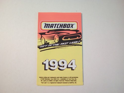 Matchbox 1994 usa toy - matchbox,