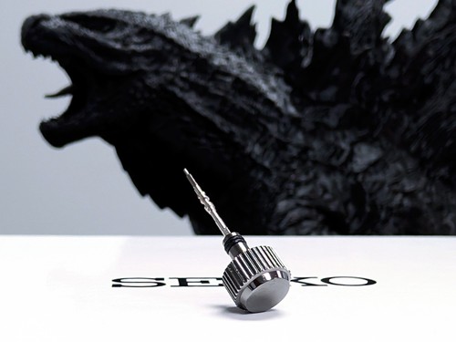 Oem seiko black chrome crown - chrome,