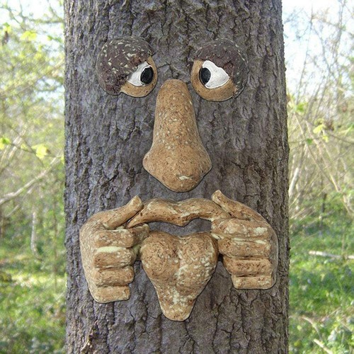 Organ design glow tree face - organ,